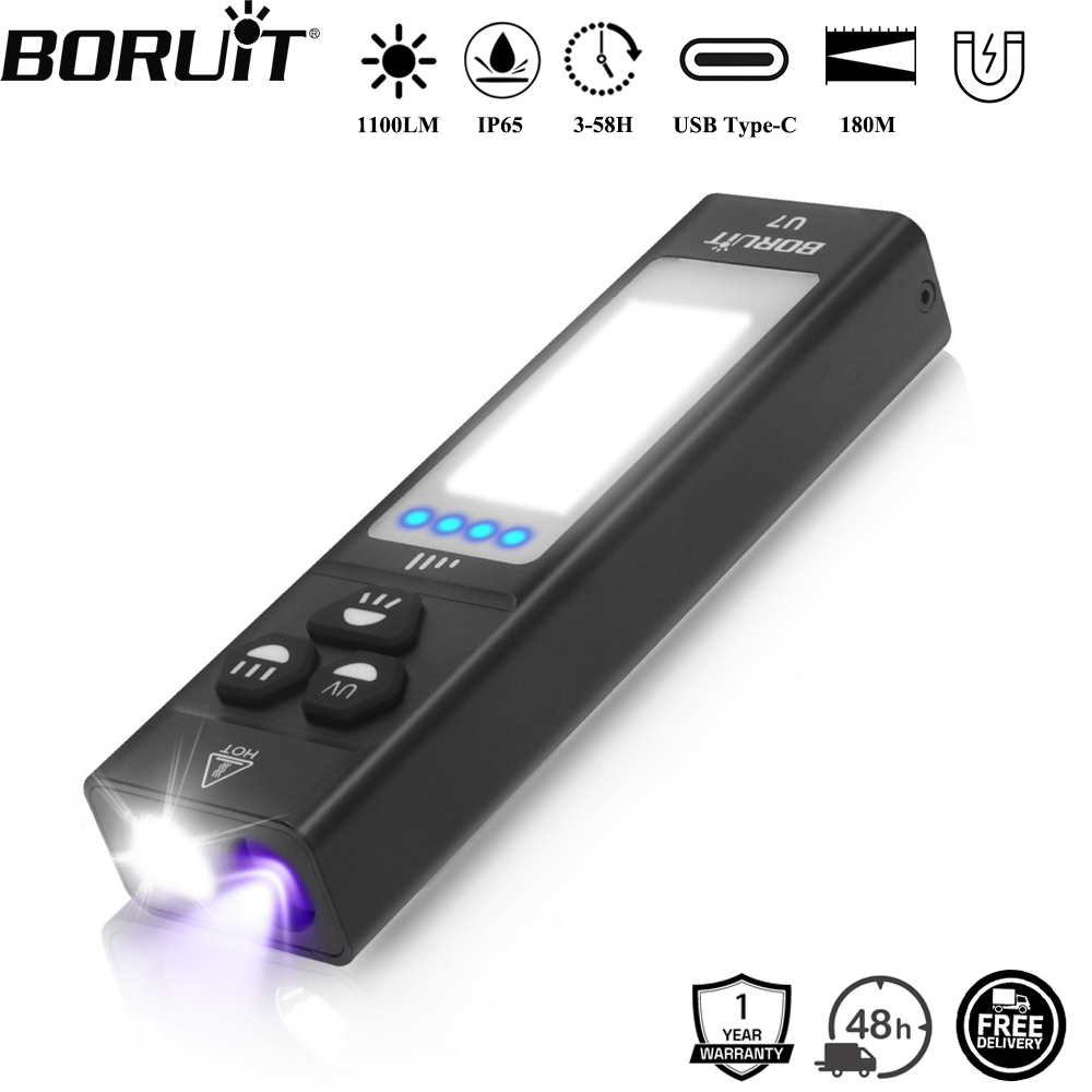 Renewable Energy Sources - BORUiT U7 UV LED EDC 손전등