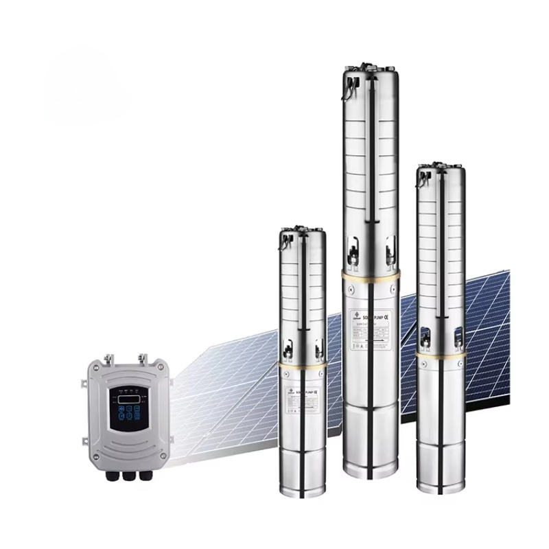 Solar Water Pump - 고압 관개용 1.5마력 수직형 태양광 수중