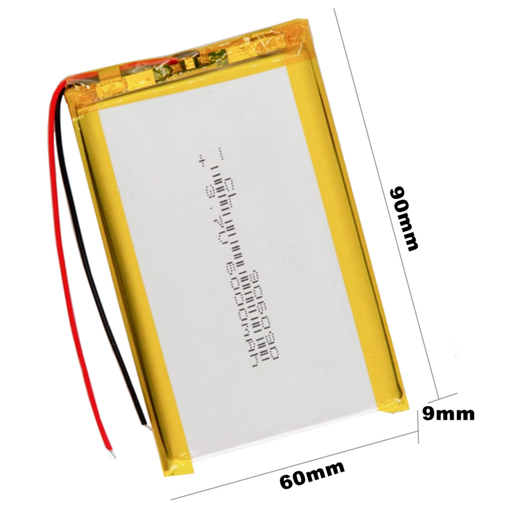 Renewable Energy Sources - 906090 3.7V 6000mAh 리튬 폴리머 충전식