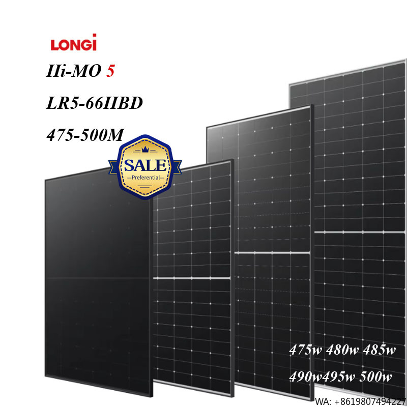 Longi Panel Lr5 - 롱기 하이모 5 LR5-66HBD 475-500M 고품질