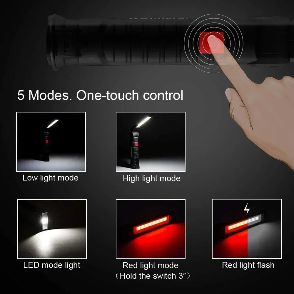 휴대용 COB LED 작업 조명 USB 충전식 LED  - Renewable Energy Sources 리뷰 및 가격
