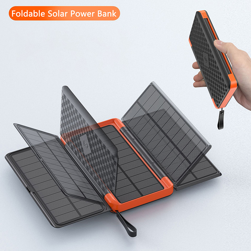 20000mAh 접이식 태양광 보조배터리 (3개 태양광 - Jinko Solar Panel Cheetah 리뷰 및 가격