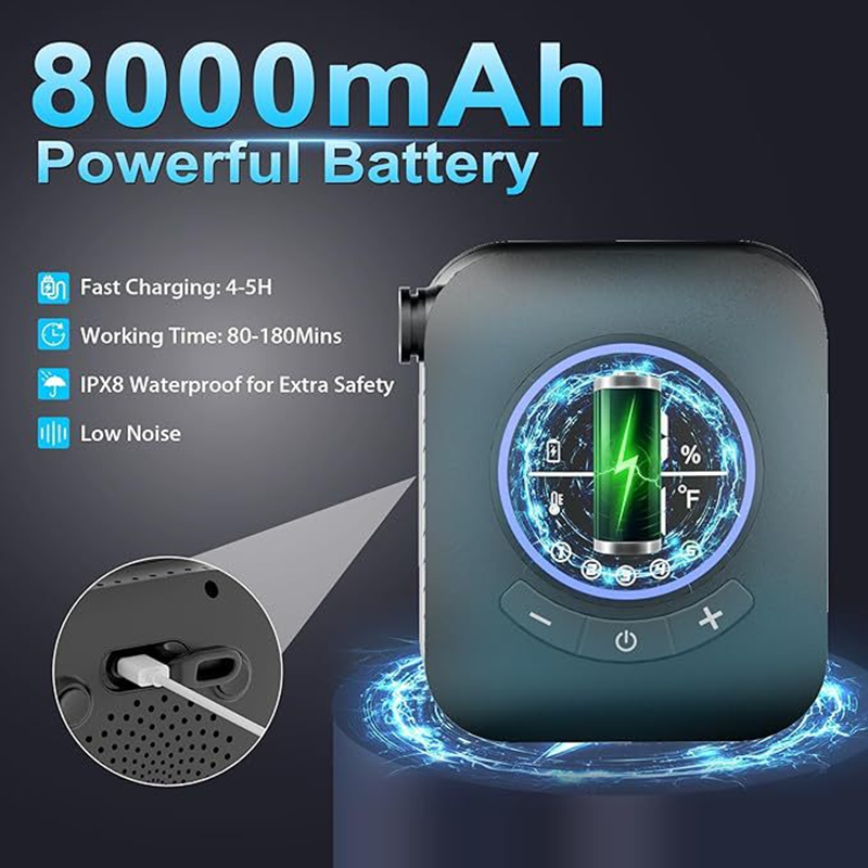 캠핑 샤워 3.6V 8000mAh IPX8 방수 휴대용 - Renewable Energy Sources 리뷰 및 가격