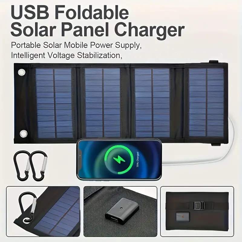휴대용 USB 접이식 태양광 패널, 여행용 휴대폰 충전 - Jinko Solar Panel Cheetah 리뷰 및 가격