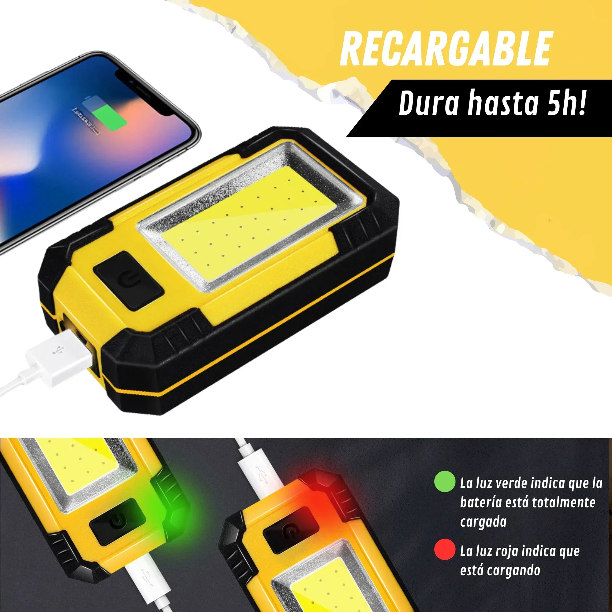 4000MaH 충전식 작업등 30W 슈퍼 브라이트 CO - Renewable Energy Sources 리뷰 및 가격