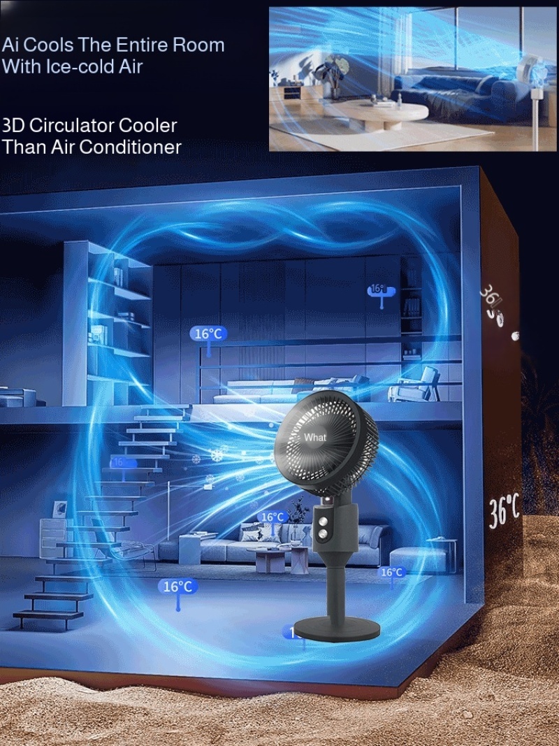 초저소음 공기 순환 바닥 팬 터빈 무소음 스탠딩 바닥  - Wind Turbine Generator 리뷰 및 가격