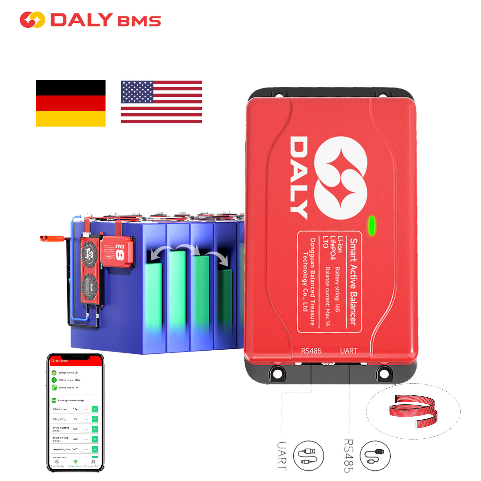 Daly 스마트 액티브 이퀄라이저 밸런서, 블루투스 리 - Smart Bms 리뷰 및 가격