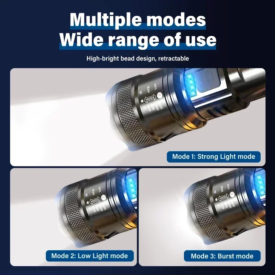 전술용 LED 손전등 2000LM USB 충전식 방수  - Renewable Energy Sources 리뷰 및 가격